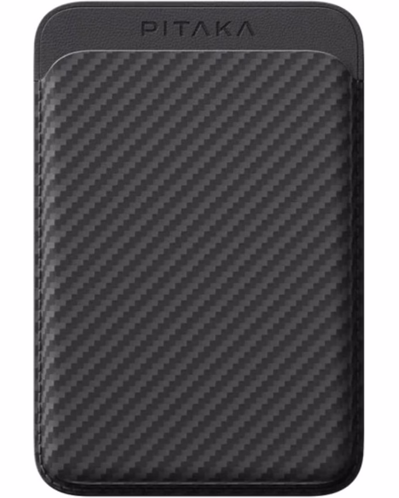 Чехол-кардхолдер Pitaka Magnetic Woven Wallet Black/Grey (MWW2401)